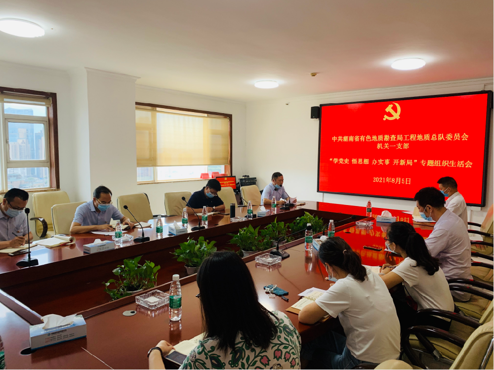 工程地質(zhì)總隊機關(guān)一支部召開“學(xué)黨史、悟思想、辦實事、開新局”專題組織生活會